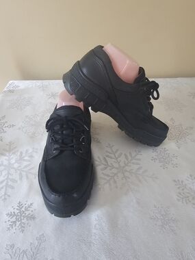 Ecco Track 25 Mens Low GTX Leather Shoes Gore-tex Black EU 40 US 6-6.5
